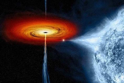 16 Left This Artist Concept Of Cygnus X 1 Shows The Black Hole