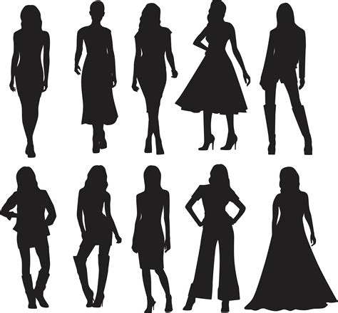 Fashion Illustration Miz Monique Silhouette Drawing Silhouette Png