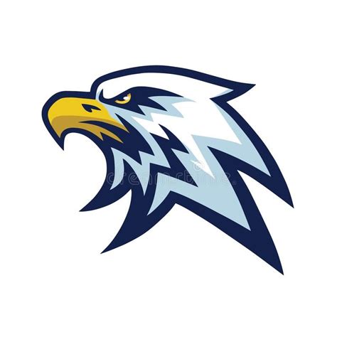 Eagle Head Mascot Sports Team Logo Template Royalty Free Illustration