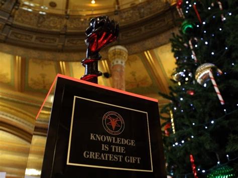 Satanic Temple Holiday Display Returns To Illinois Capitol