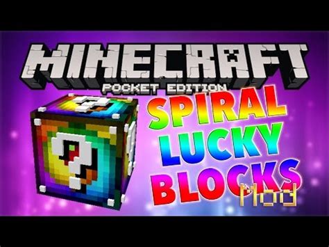 Spiral Lucky Block Mod Minecraft Pocket Edition Youtube