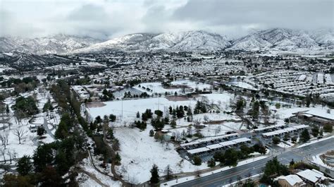 San Bernardino County Mountains Brace For First Blizzard Warning On Record