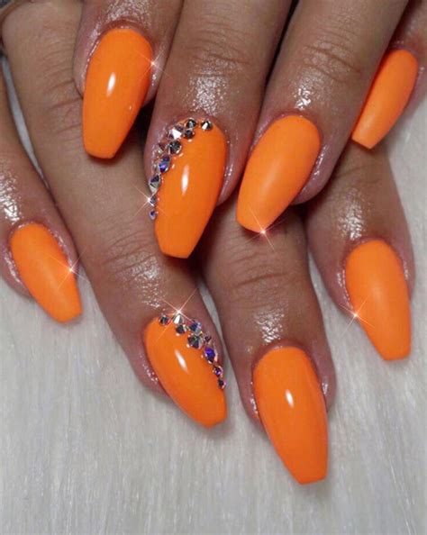 37 Stylish Orange Nail Art Designs For Fall 2022 Xuzinuo Page 7