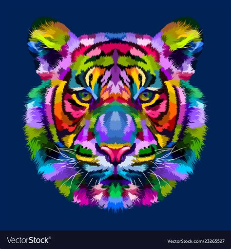Colorful Tiger Art