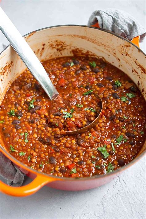 Serve with rice, a jacket potato or corn bread. Vegan Lentil Chili | Recipe in 2020 (With images) | Lentil ...