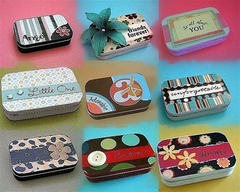 Mini Altoids Tins Altered Altoid Tin And Mini Scrapbook Art Tins