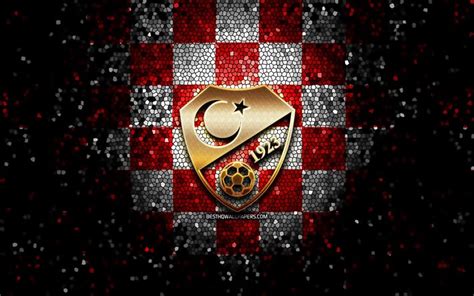 Download Wallpapers Turkish Football Team Glitter Logo Uefa Europe