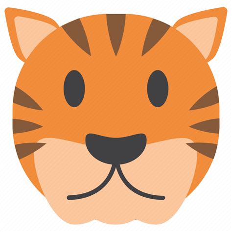 Animal Cartoon Animal Face Cute Tiger Tiger Cartoon Tiger Emoji