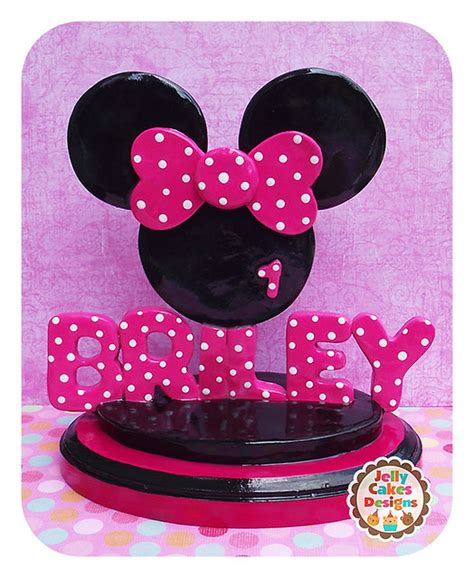 Minnie Mouse Ears Keepsake Name Cake Topper Flickr Photo Sharing