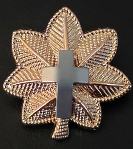 Chaplain Cross Major Rank Officer Insignia Military Badge Fa Hat Pin Us