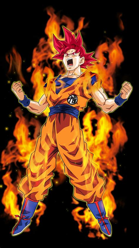 Goku Super Saiyajin Dios Rojo Drag N Ball Super Goku Super Saiyan