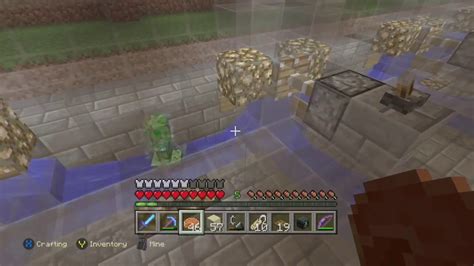 Charged Creeper In Survival Minecraft On Xbox One Edition Youtube