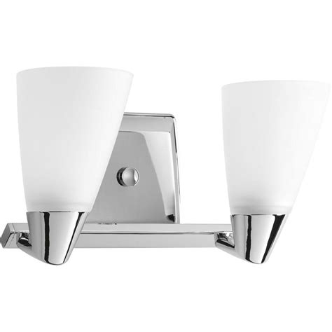 Progress Lighting Rizu Collection 2 Light Polished Chrome Vanity