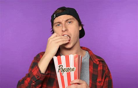 eating popcorn by state champs find and share on giphy
