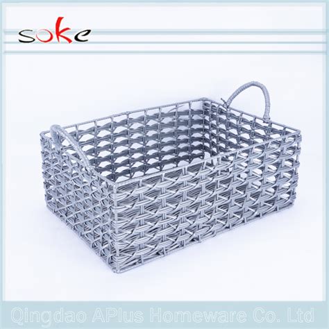 Btb los angeles tiff rattan woven belt bag. Healthy materials PE rattan woven storage basket | Qingdao ...