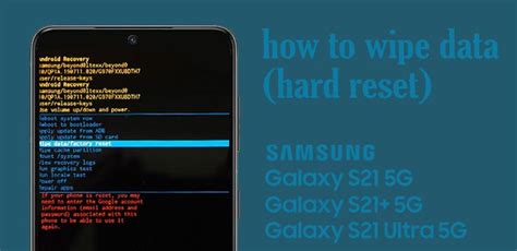 How To Factory Reset Galaxy S21 And Back To Factory Default Settings