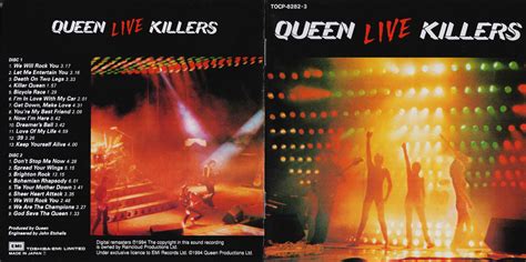 Queen Live Killers 1979 1994 Toshiba Emi Tocp 8282 3 Japan