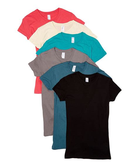 Take A Look At This Teal And Raspberry Crewneck Tee Set Today