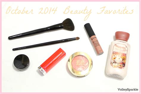 October 2014 Beauty Favorites | VolleySparkle | Beauty favorites, Beauty, October 2014