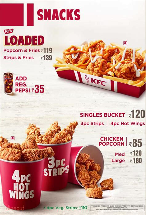 Medium popcorn or 4 original recipe® tenders. Menu of KFC, Knowledge Park, NCR Greater Noida | Dineout ...