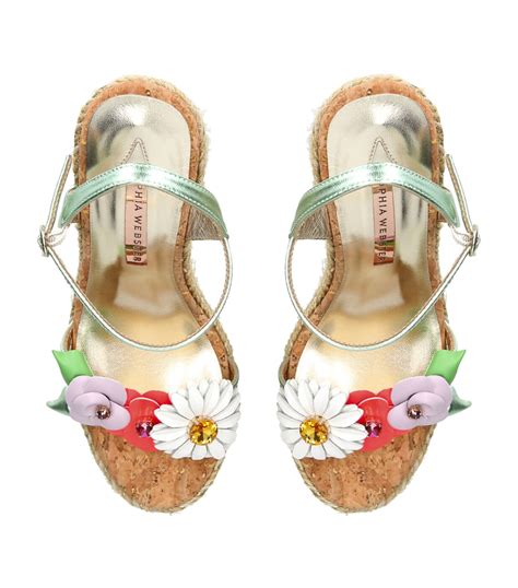 Sophia Webster Wildflower Espadrille Wedge Sandals 140 Harrods Ca