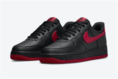 Nike Air Force 1 Low Black Red Dc2911 001 Release Date Sbd