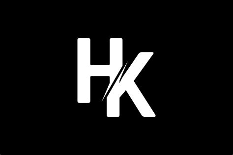 Monogram Hk Logo Design Grafik Von Greenlines Studios · Creative Fabrica