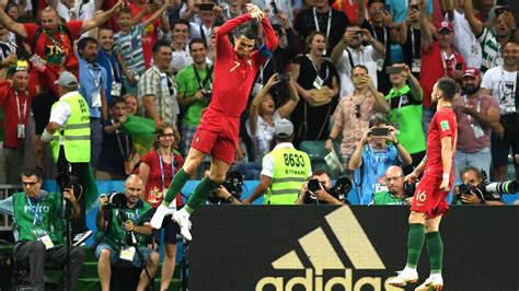 World Cup 2018 Cristiano Ronaldo Makes History With Goal At Eighth