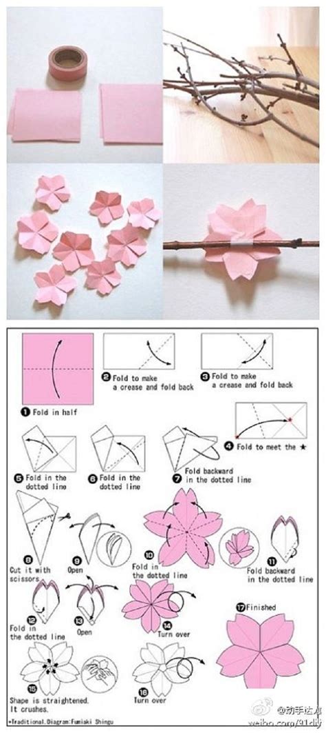Cherry Blossom Crafts How To Make Paper Cherry Blossom Favors Paper