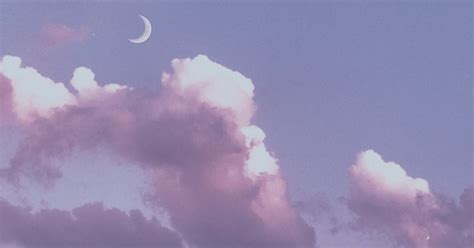 Wallpaper Aesthetic Purple Clouds Download Free Mock Up