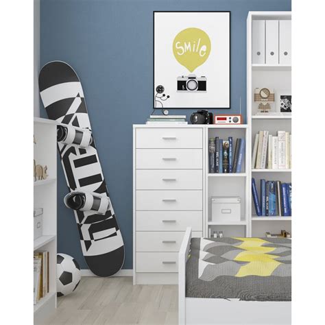 Browse our huge scandinavian range of chest of drawers. Tall Chest Drawer White Tallboy Narrow Storage Unit ...