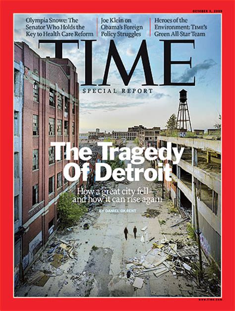 Time Magazine Cover The Tragedy Of Detroit Oct 5 2009 Detroit