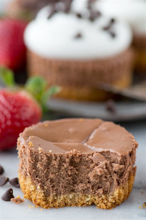 See more ideas about mini chocolate cheesecake, chocolate cheesecake, cheesecake. Mini Chocolate Cheesecakes