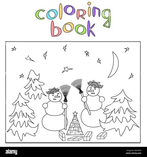Colorea Un Dibujo Para Niños De 4 A 6 Años Imagen Vector De Stock Alamy
