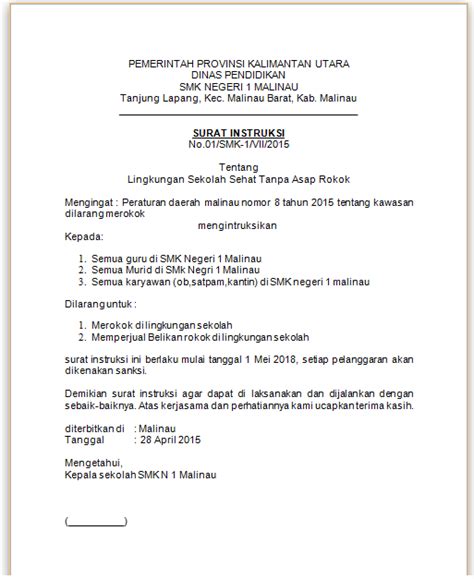 Nah jika kalian penasaran artikel ini akan mengobati penasaran kalian. Contoh Surat Instruksi Yang Baik dan Benar - BlogGadoGado