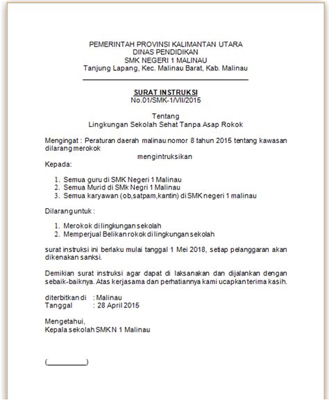 Situs penyedia berbagai contoh surat, seperti surat lamaran, pernyataan, izin, undangan dan contoh surat lainya. Contoh Surat Instruksi Yang Baik dan Benar - BlogGadoGado