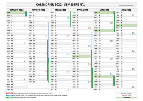 Calendrier Scolaire 2022 Avec Semaines Numérotées La Galerie