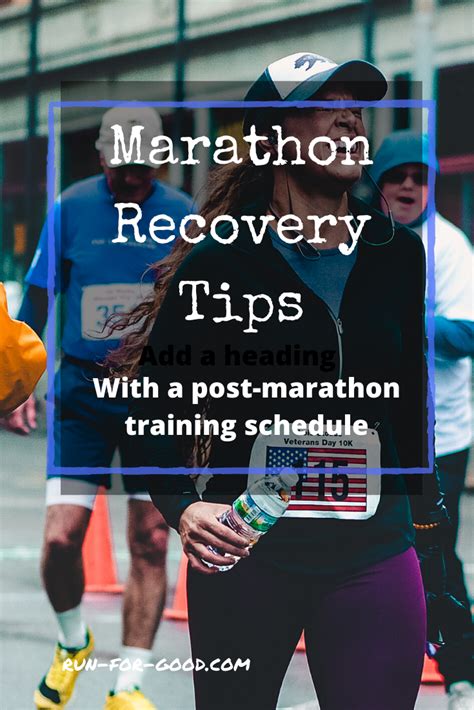 Marathon Recovery Tips Run For Good Marathon Recovery Marathon Training Plan Marathon Training