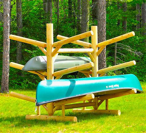 Building Canoe Storage Rack Image To U