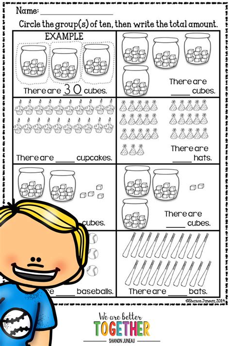 Combining tens & ones place value worksheet: Place Value 1st Grade Math Worksheets Printable and ...