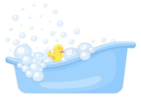 Cartoon Bathtub Rubber Duck Stock Illustrations 721 Cartoon Bathtub