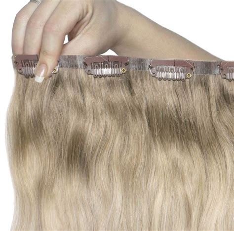18 Inch Beach Wave Double Hair Set Scandinavian Blonde Beauty Works