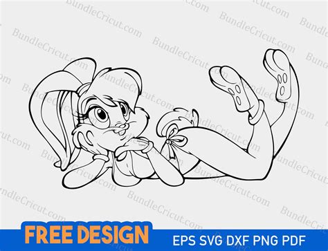 lola bunny svg free lola bunny clipart lola bunny clipart black and white bundle cricut