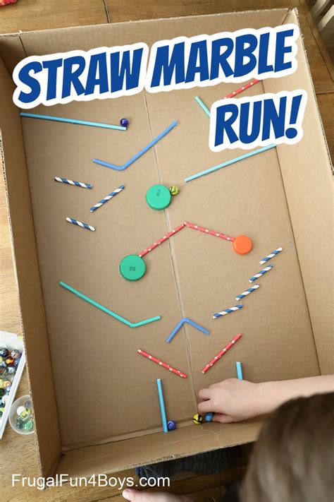 Build A Marble Run With Straws Frugal Fun For Boys And Girls