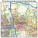 Aerial Photography Map of East Lansing, MI Michigan