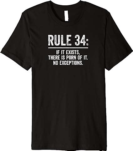 Amazon Com Rule If It Exists There Is Porn Of It Premium T Shirt Clothing Shoes Jewelry