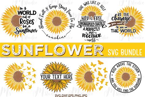 Sunflower SVG Free Cricut Cut File
