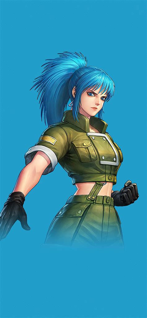 1242x2688 leona heidern the king of fighters iphone xs max hd 4k wallpapers images backgrounds