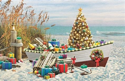 Beach christmas decorations nzymes for dogs. Nautical Noel | Beach themed Christmas cards