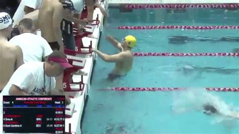Ecu Mens Swimming Highlights 2016 Aac 800 Yard Freestyle Relay